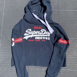 Superdry Vintage Logo Varsity Cropped Sweatshirt